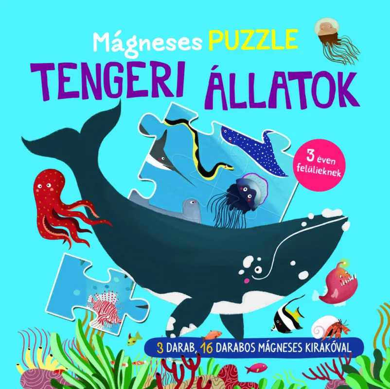 Mágneses puzzle - Tengeri állatok Szuper akció