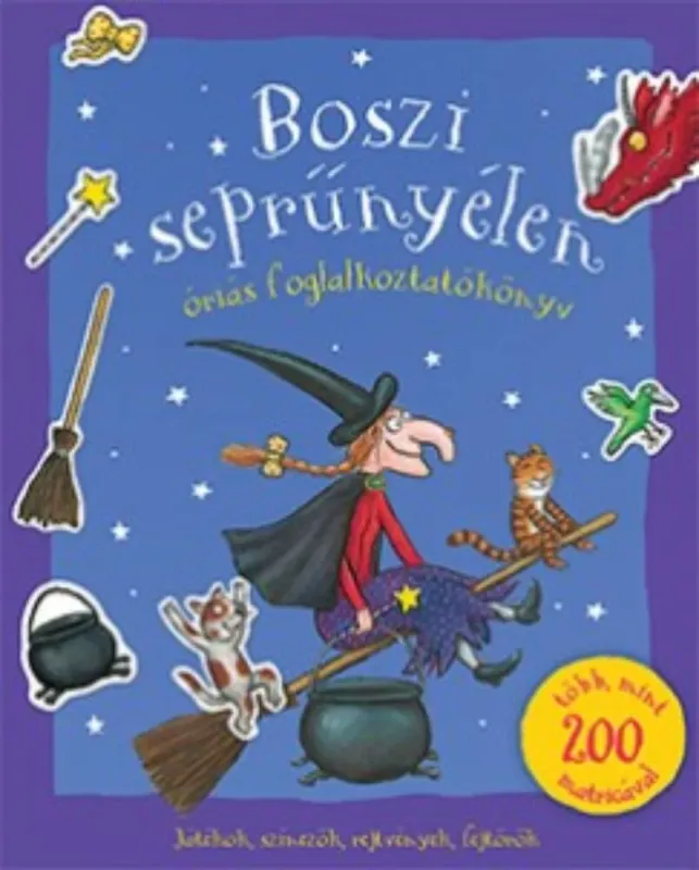Legjobb ár Boszi seprűnyélen - Óriás foglalkoztató - Játékok, színezők, rejtvények, fejtörők