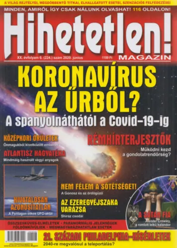 Hihetetlen! magazin - XX. évfolyam 6. (224.) szám 2020. június Legkelendőbb