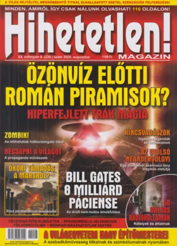 Hihetetlen! magazin - XX. évfolyam 8. (226.) szám 2020. augusztus Akció