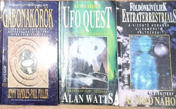 Vedd meg online 3db ufológiával kapcsolatos könyv - Az UFO-kérdés, Gabonakörök, Földönkívüliek
