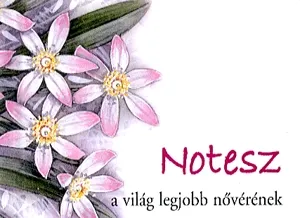 Notesz a világ legjobb nővérének Újdonság