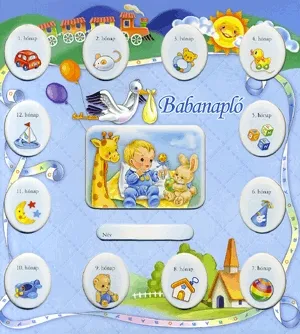 Olcsóbb Babanapló (kék) - nagy