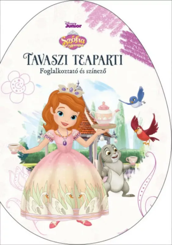 Tavaszi teaparti - Disney Junior (tojás alakú színező) (Foglalkoztató) Exkluzív ajánlat
