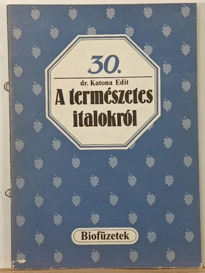 A természetes italokról Kedvezményes ár