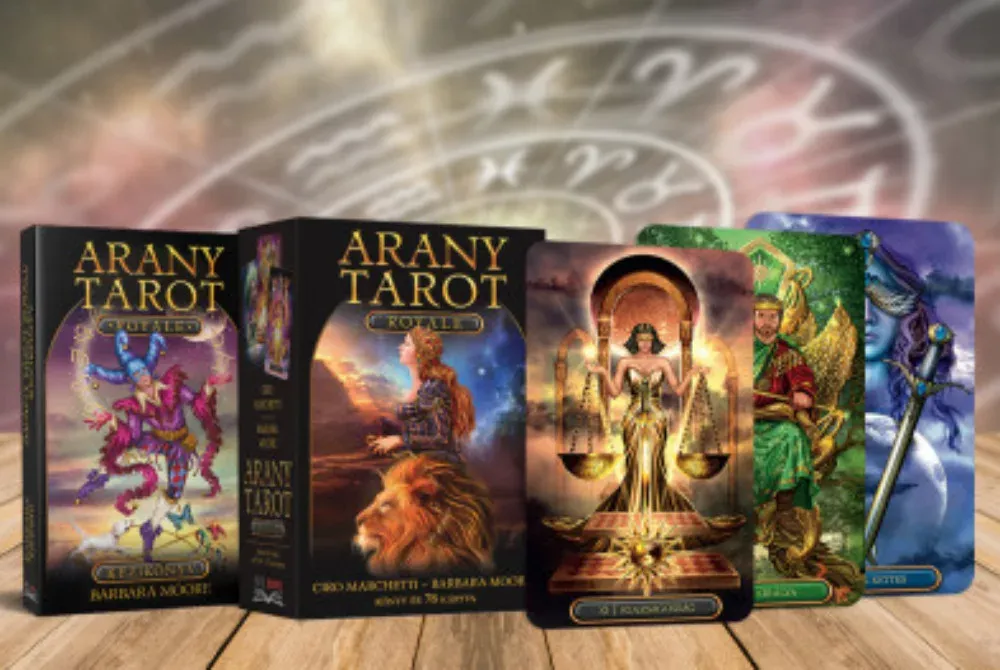 Végkiárusítás Arany Tarot Royale - Könyv és 78 kártya - Barbara Moore