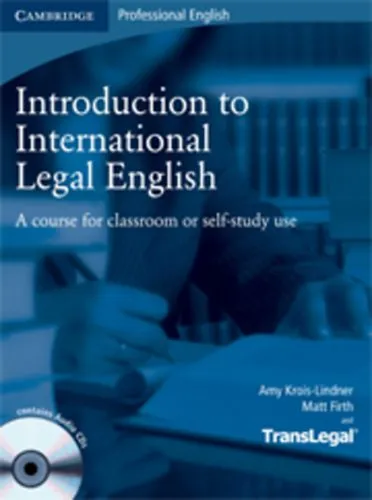 Introduction To International Legal English +Audio Cd Legkelendőbb