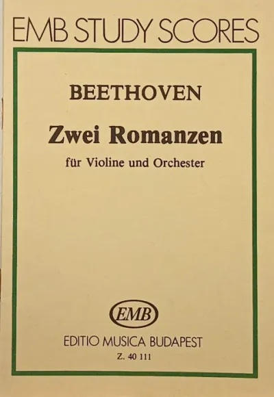 Outlet Zwei Romanzen - Two Romances - Két románc - für Violine und Orchester - for violin and orchestra - hegedűre és zenekarra