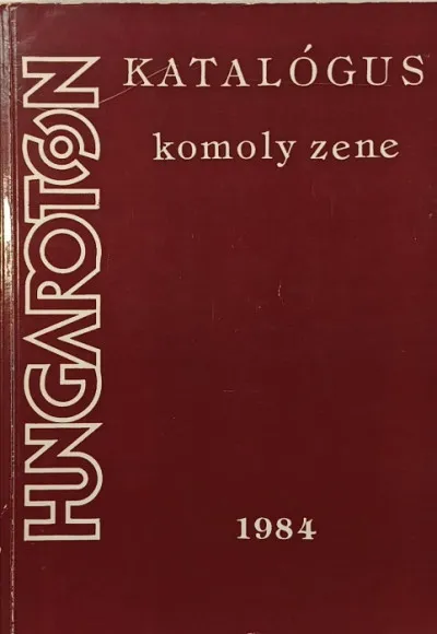 Akciós ár Hungaroton komoly zene katalógus 1984