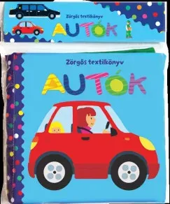 Zörgős textilkönyv - Autók Biztonságos vásárlás