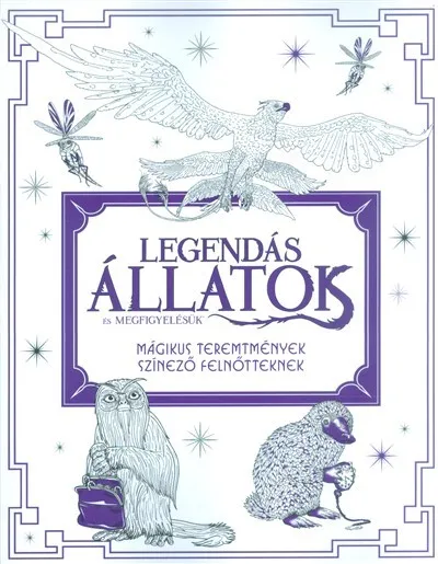 Utolsó esély Legendás állatok és megfigyelésük - Mágikus teremtmények - Színező felnőtteknek