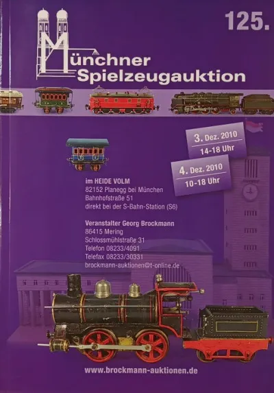Vedd meg most Münchner Speilzeugauktion 125.