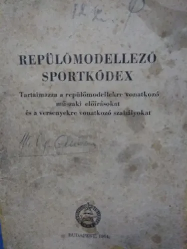 Gyors szállítás Repülőmodellező sportkódex