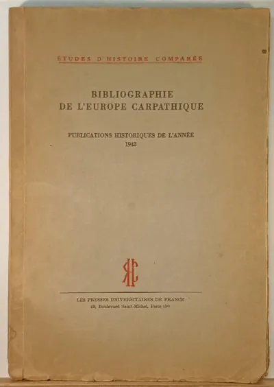 Azonnali szállítás Bibliographie De L'Europe Carpathique
