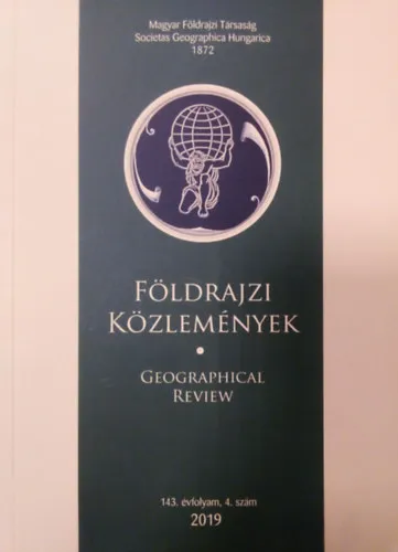 Exkluzív ajánlat Földrajzi közlemények - Geogreaphical review 2019 - 143. évfolyam 4. szám
