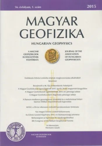 Magyar geofizika 2015/1-4. Teljes évfolyam Bestseller