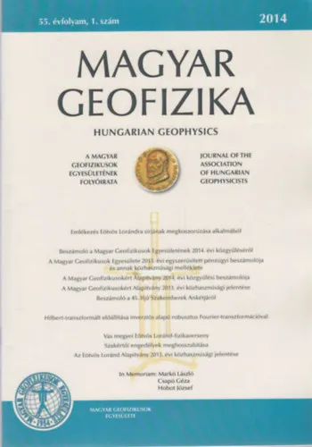 Akció Magyar geofizika 2014/1-4. Teljes évfolyam