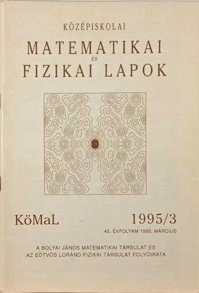 Középiskolai Matematikai és Fizikai Lapok - 1995/3 Árcsökkenés