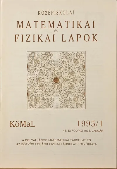 Középiskolai Matematikai és Fizikai Lapok - 1995/1 Azonnal elérhető