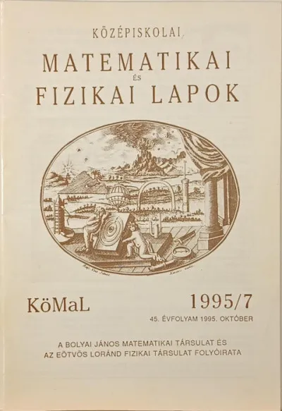 Ajánlat Középiskolai Matematikai és Fizikai Lapok - 1995/7
