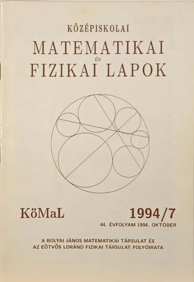 Középiskolai Matematikai és Fizikai Lapok - 1994/7 Kiárusítás