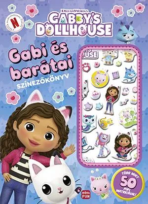 GABI ÉS BARÁTAI SZÍNEZŐKÖNYV (GABBY'S DOLLHOUSE) PUFI MATRICÁKKAL Legjobb ár