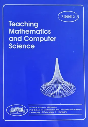 Kedvezményes ár Teaching Mathematics and Computer Science - 7 (2009) 2