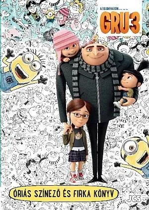 GRU 3. - ÓRIÁS SZÍNEZŐ ÉS FIRKA KÖNYV Gyors szállítás