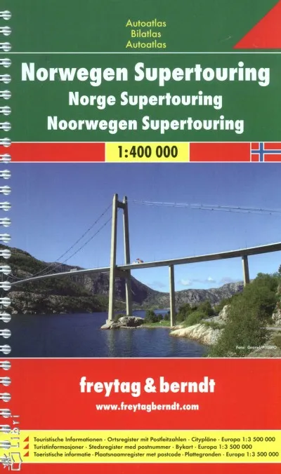 Norwegen Supertouring Autoatlas - 1:400 000 Kiárusítás