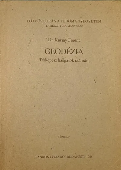 Geodézia - Térképész hallgatók számára Szuper ajánlat