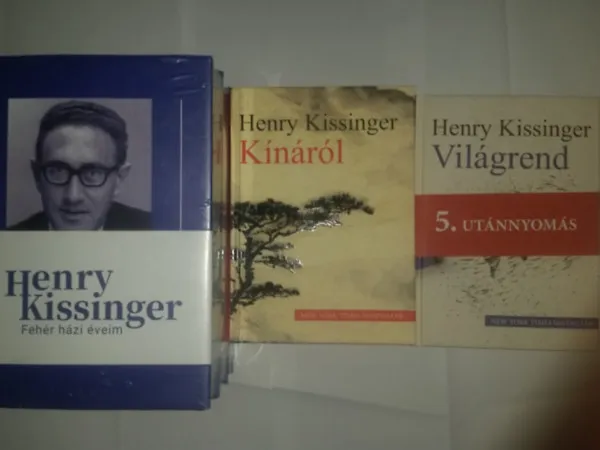 Kínáról+Világrend+Fehér házi éveim Kissinger 3 ritka műve együtt Ajánlat