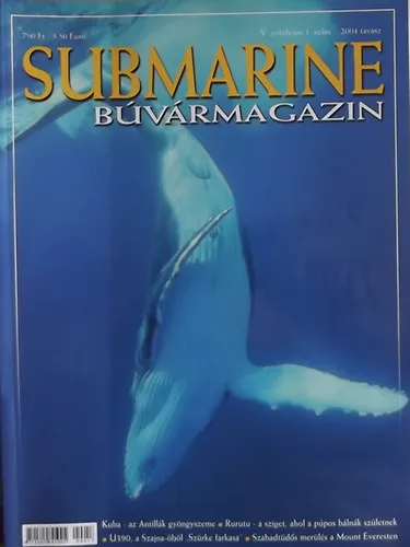 Újdonság Submarine Búvármagazin 2004. tavasz