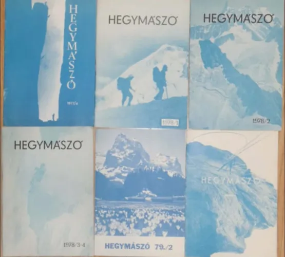 Ajánlat Hegymászó 1977/4., 1978/1., 1978/2., 10978/3.-4., 1979./2.,1980/1., számok