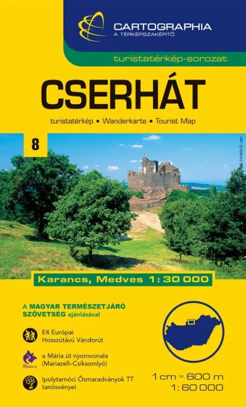 Nézd meg most CSERHÁT TURISTATÉRKÉP 1:60000 (ÚJ)