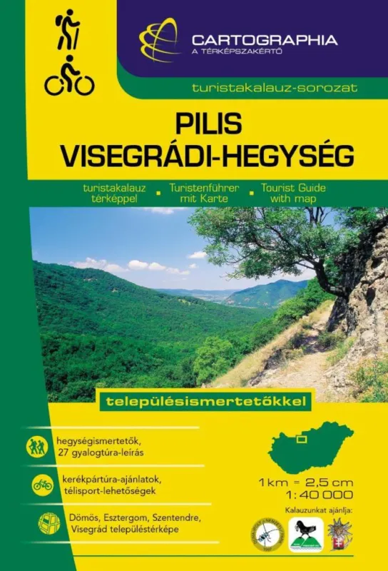 PILIS, VISEGRÁDI-HEGYSÉG TURISTAKALAUZ TÉRKÉPPEL - 1:40000 - "SC" - Végkiárusítás