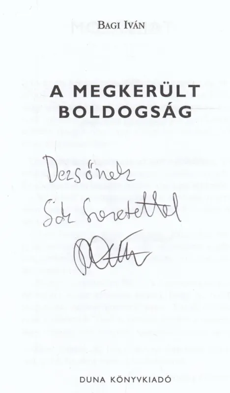 Olcsóbb A megkerült boldogság (dedikált)