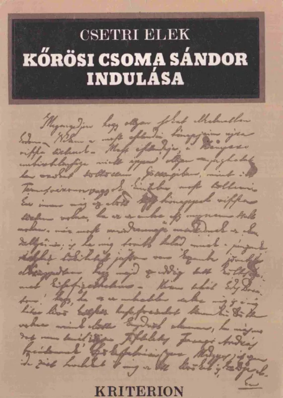 Bestseller Kőrösi Csoma Sándor indulása