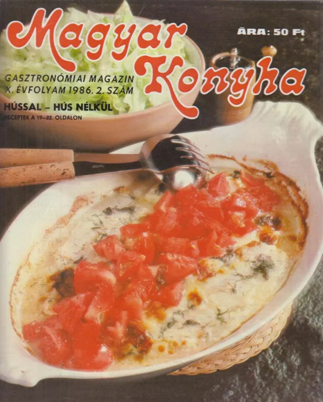 Akciós ár Magyar Konyha 1986. X. évf. 2. szám