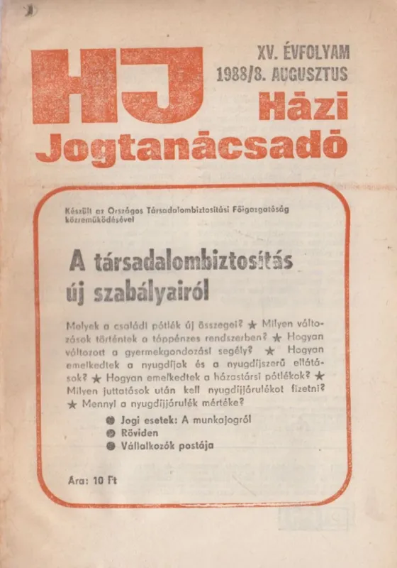 Házi jogtanácsadó 1988/8. Vedd meg most