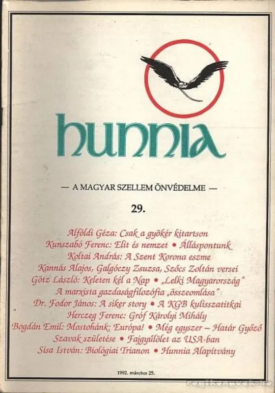 Hunnia 29. 1992. március 25. Árcsökkenés