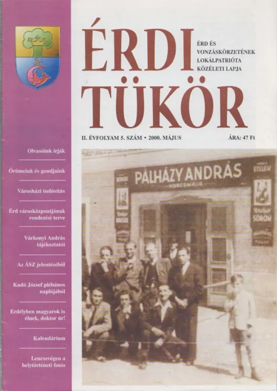 Érdi tükör II. évfolyam / 5.. szám Bestseller