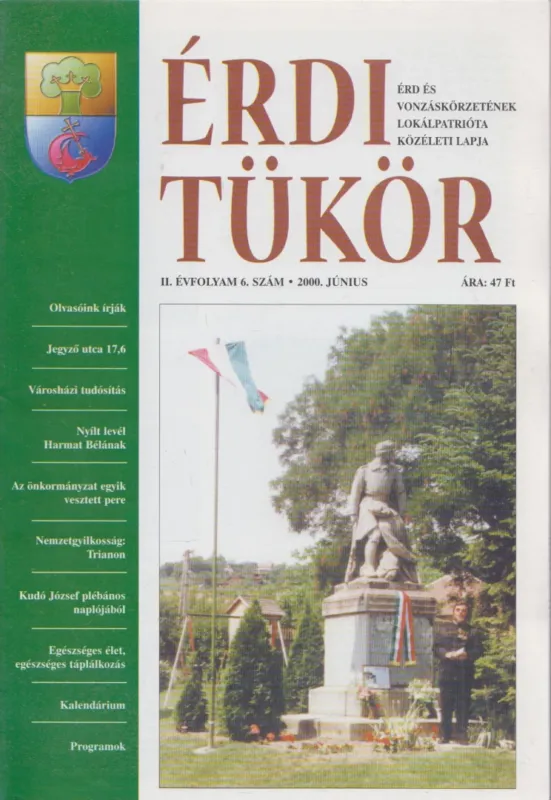 Érdi tükör II. évfolyam / 6. szám Azonnal elérhető