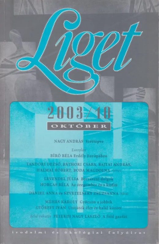 Azonnal elérhető Liget 2003/10. szám