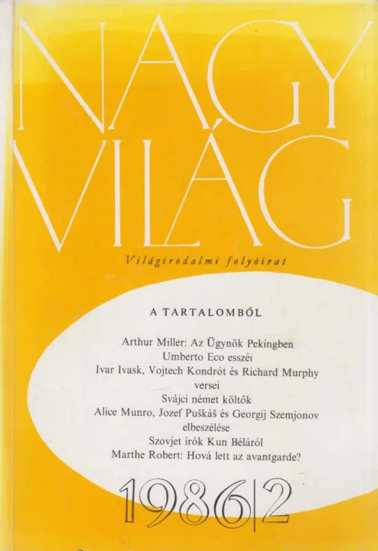 Nagyvilág 1986/2. Árcsökkenés