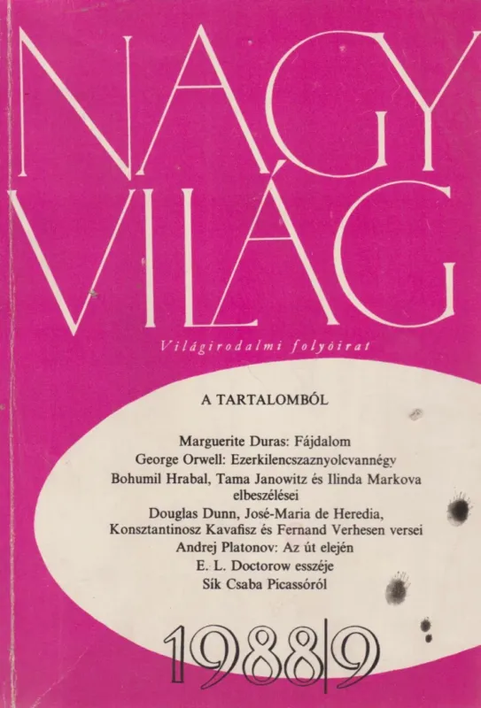 Nagyvilág 1988/9. Kihagyhatatlan ajánlat