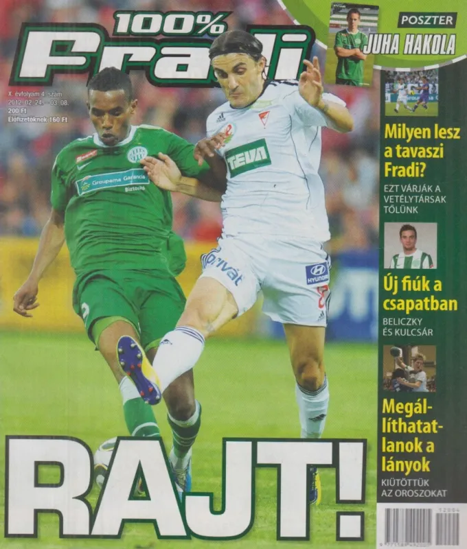 100% Fradi X. évf. 4. szám Gyors kiszállítás