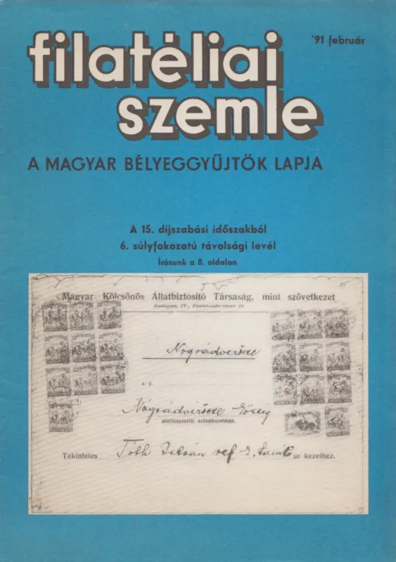 Filatéliai szemle 1991. február Szuper ajánlat