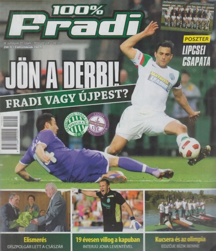 Exkluzív ajánlat 100% Fradi IX. évf. 21. szám