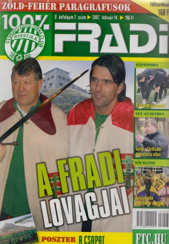 100% Fradi V. évf. 7. szám Kedvezmény
