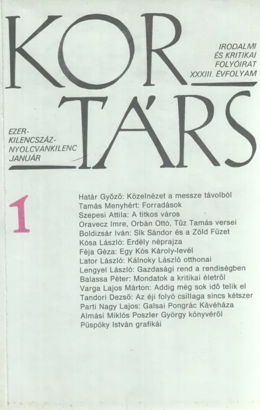 Akciós ár Kortárs 1989/1